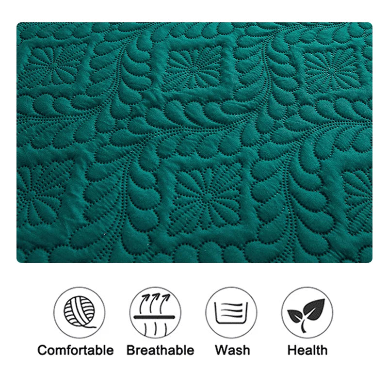 Waterproof Quilted Mattress Protector Breathable Mattress Cover Anti-mite Anti-bacterial Fitted Bed Sheet No Pillowcase.