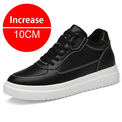 Männer Aufzug Schuhe Höhe Erhöhen Turnschuhe Schuhe für Männer 10 cm Sport Casual Schuhe Unsichtbare Innere Erhöhung 8 cm Weiße Schuhe