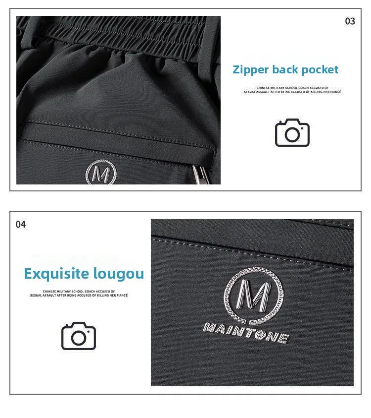 Lässige Herrenhose mit geradem Bein, verschleißfeste Arbeitskleidung für Büro und den täglichen Gebrauch, elastische Taille, lange Sport- und Freizeithose.