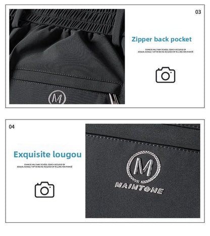 Lässige Herrenhose mit geradem Bein, verschleißfeste Arbeitskleidung für Büro und den täglichen Gebrauch, elastische Taille, lange Sport- und Freizeithose.