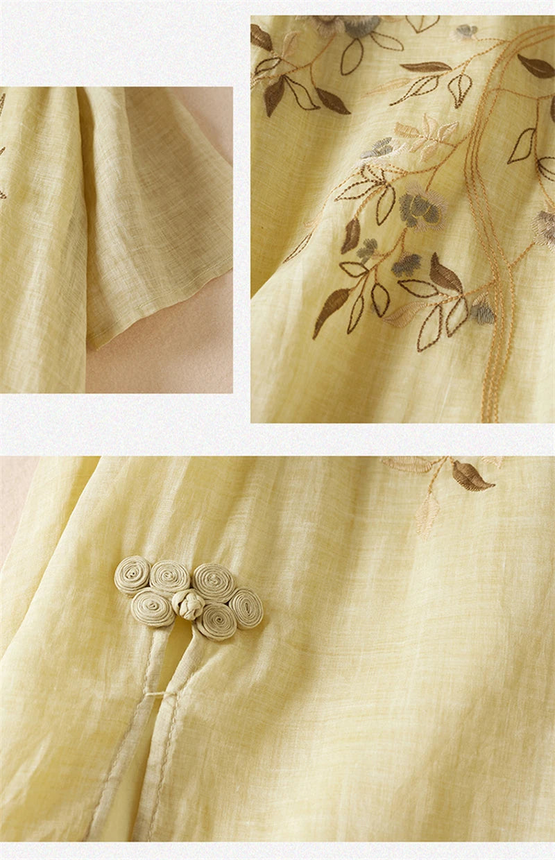 Sommer Druck Vintage Kleider Für Frauen 2025, Neue Casual Lange Dünne Atmungsaktive Kleid Femme Robe Büro Dame Arbeit Elegante Kleidung.