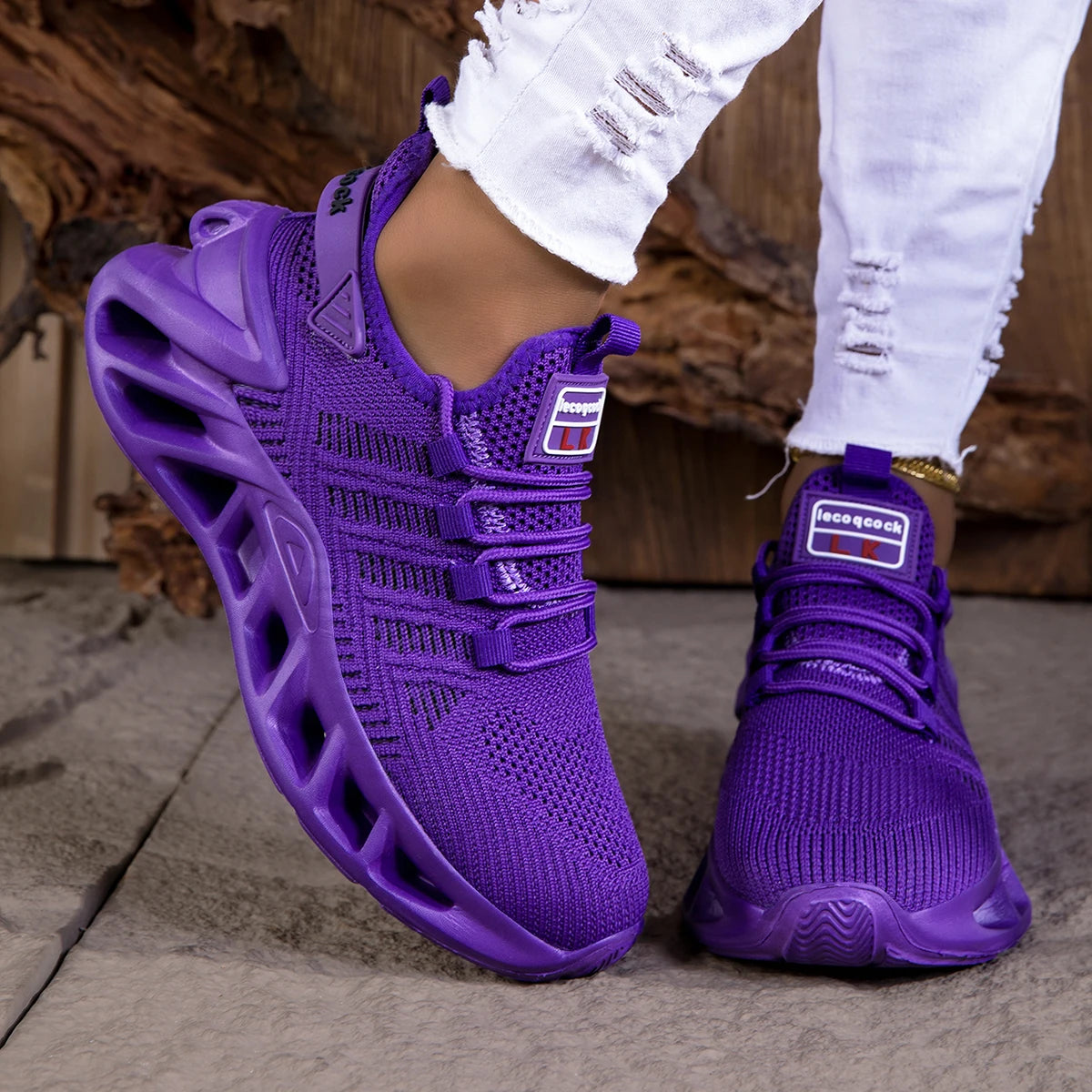 YRZL Unisex Running Shoes Men Women Lightweight Mesh Breathable Comfortable Flat Soft Tennis Shoes Summer Lace-up Sneakers Man.