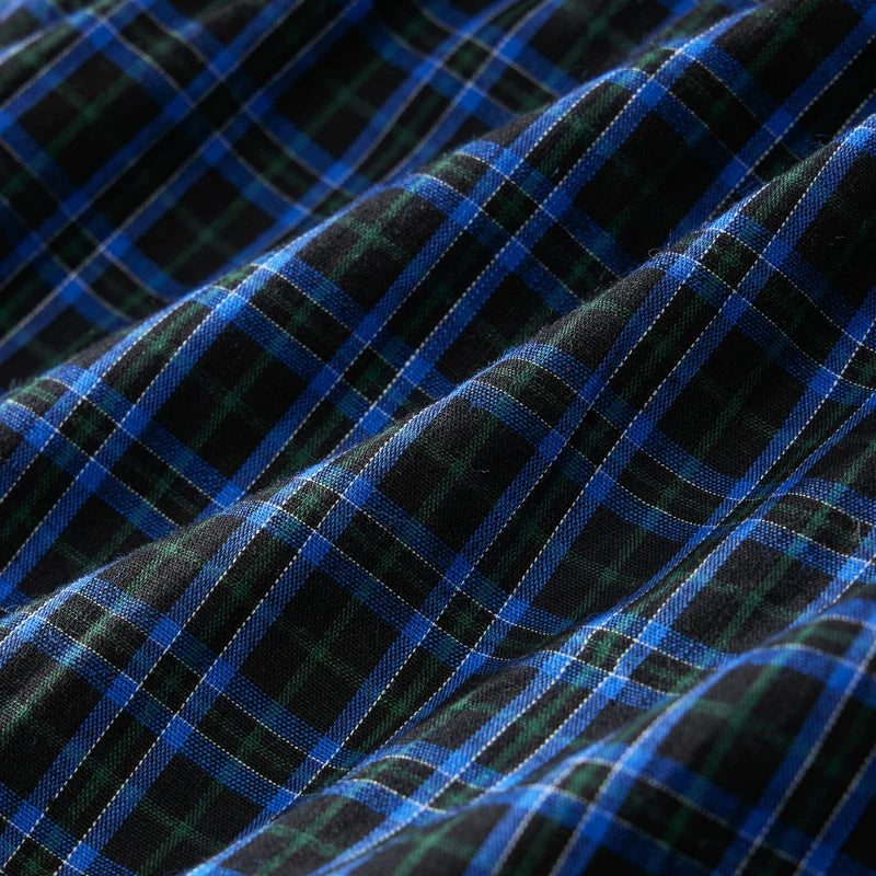 Herren-Boxershorts aus Baumwolle, atmungsaktiv, weich, bequem, elastischer Bund, karierte Boxershorts, Hosen für Herren, Zuhause, Alltag