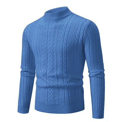 2023 Autumn  and Winter New Sweaters Warm Fit Knitted Sweaters Solid Color Casual Pullover Multiple Styles Sweater Men
