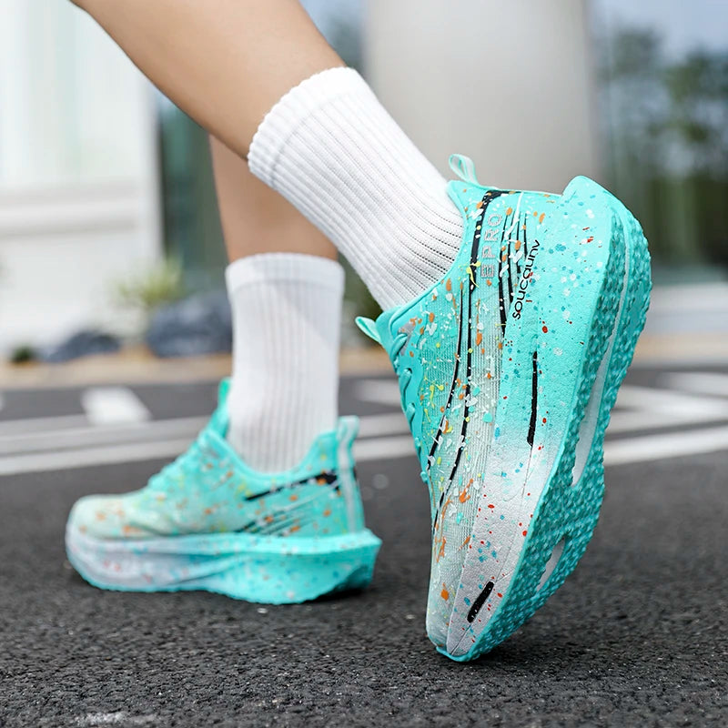 Supercritical E-TPU Marathon Running Shoes Men Women High-quality Road Jogging Shoes Light Comfy Sneakers Mesh Training Shoes