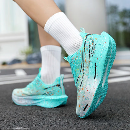 Supercritical E-TPU Marathon Running Shoes Men Women High-quality Road Jogging Shoes Light Comfy Sneakers Mesh Training Shoes