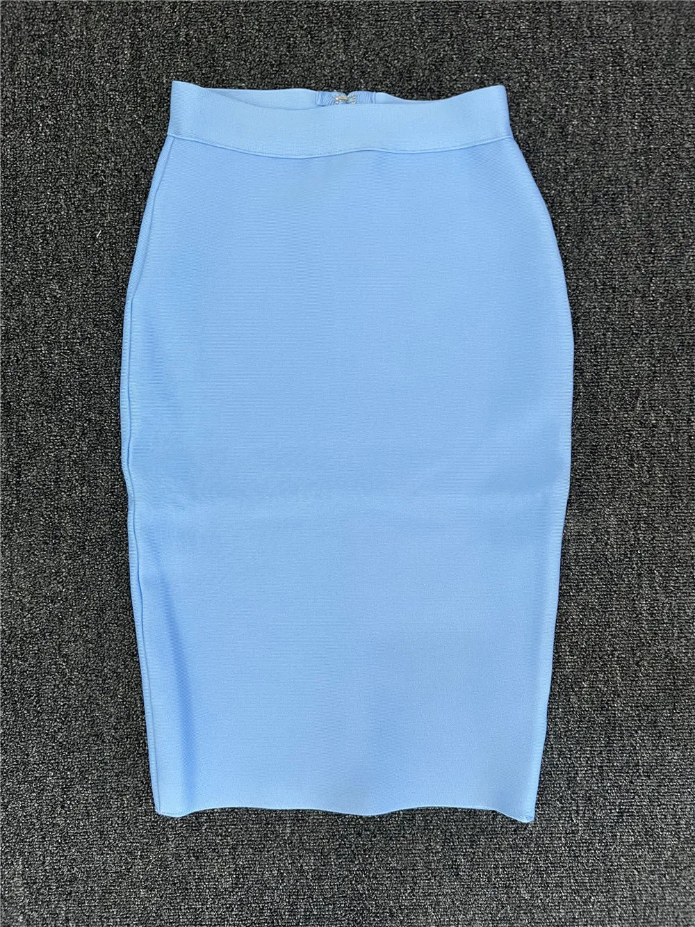 60CM Knee Length Summer Bandage Skirts For Women Candy Color Bodycon Pencil Skirt Ladies Elegant Office Business Formal XL XXL.
