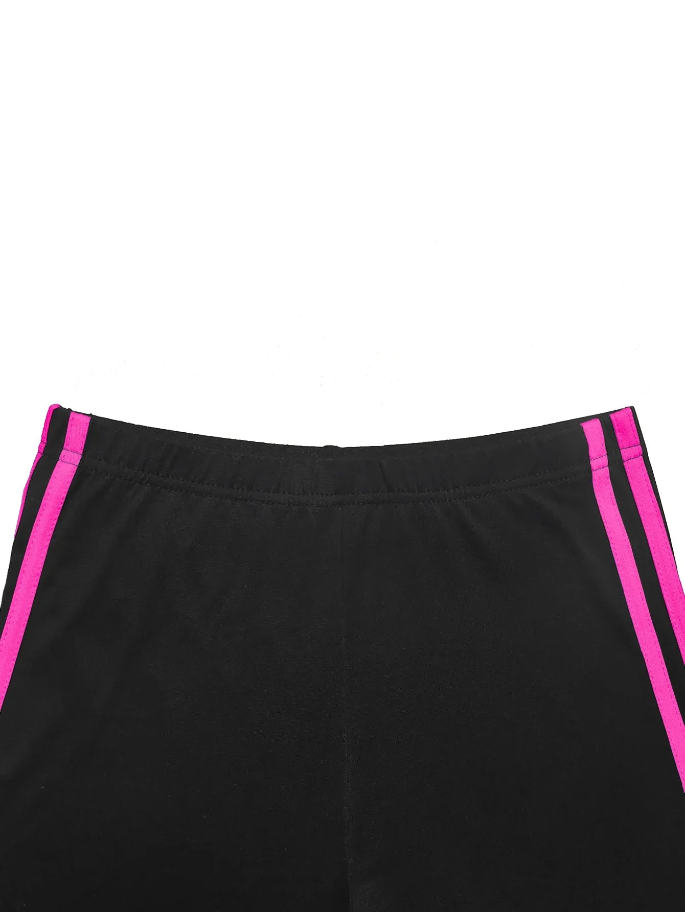 2025 Women's Summer Two-Piece Set Sportswear Short Sleeve Trousers Color Block Soft Fashion Basic Versatile Outfit