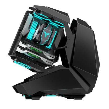 JONSBO MOD-5 Game E-sports Case All Aluminum Special-shaped Glass Chassis Support ATX Motherboard 360 Water-cooled 5V ARGB.