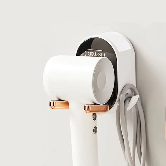 An der Wand montierter Dyson Haartrocknerständer, faltbarer Haartrocknerhalter mit Kamm, Aufbewahrungsbox, Badezimmer-Organizer, Aufbewahrungshalter