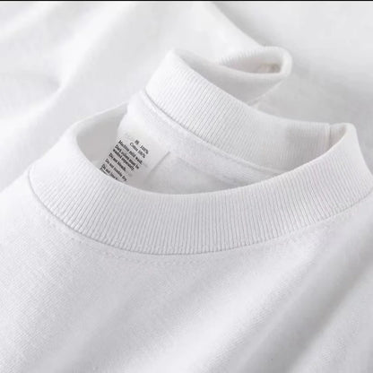 100% Cotton T-shirt Men Women Solid Color O Neck Short-sleeved Tops Summer Korean Loose Half-sleeve T Shirt Unisex M-4XL.