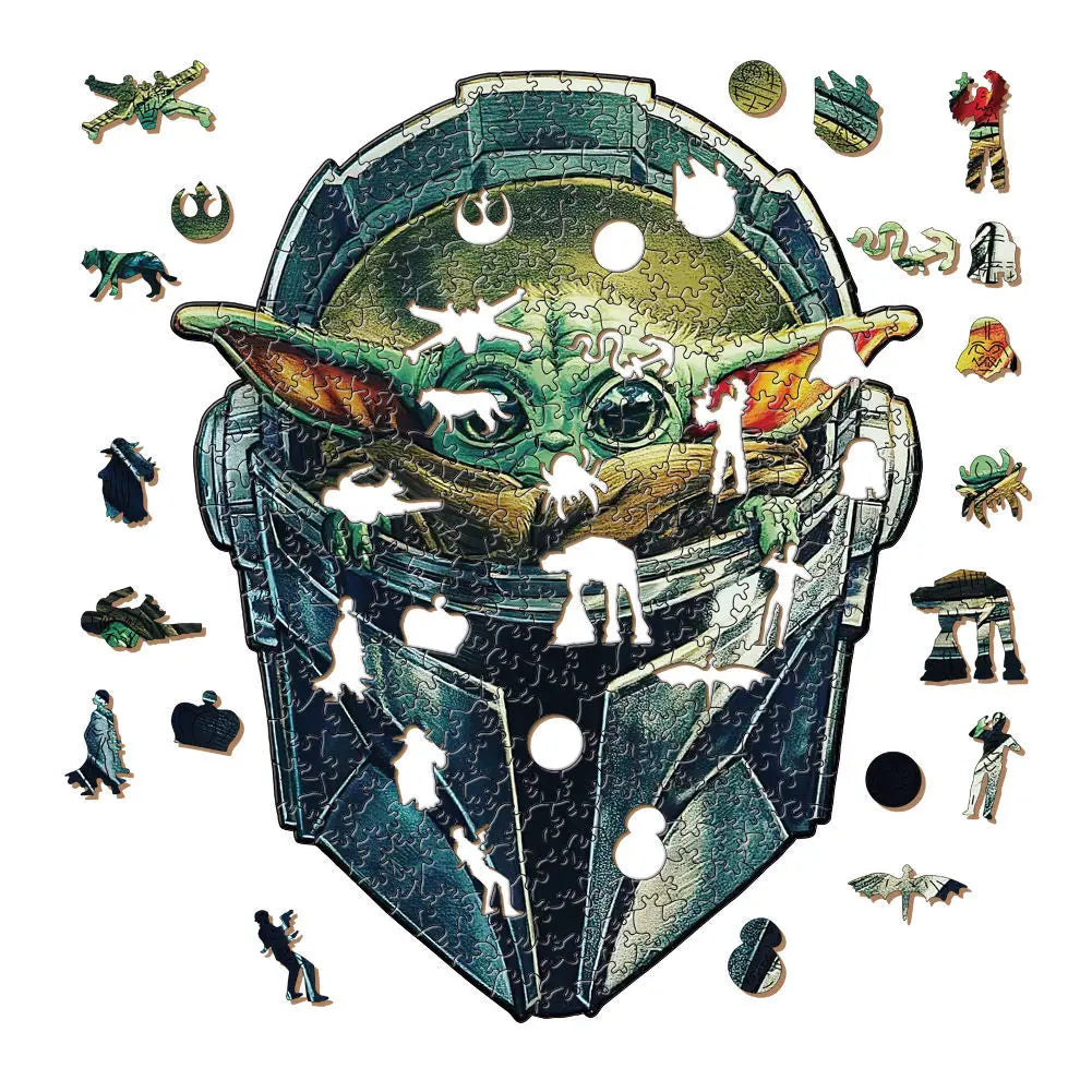 Movie Characters Wooden Puzzle Film Star Wood Jigsaws 2D Magic School Badge Character Jigsaw Toys for Kids.