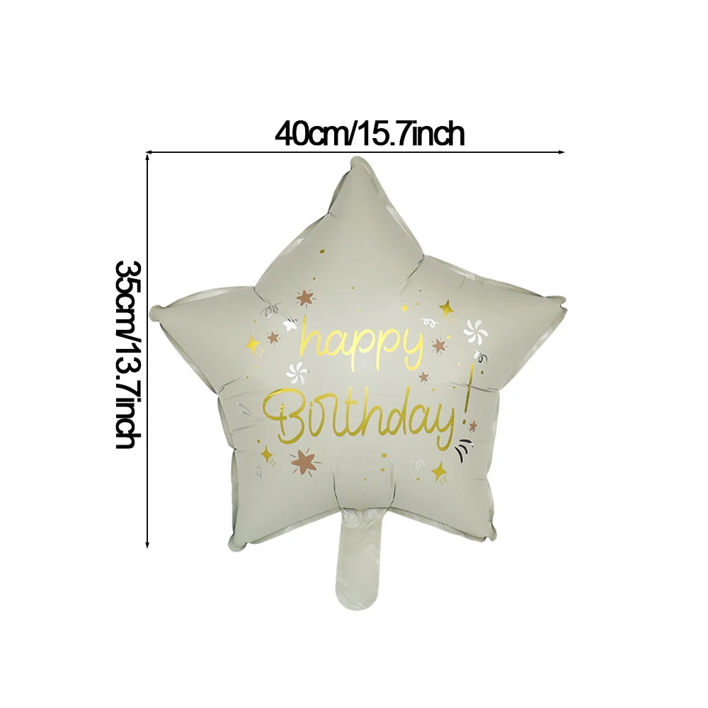 Matte 3D Herz Liebe dich Bär Aluminium Folie Ballon Hochzeit Dekoration Geschenke Schleife Stern Gänseblümchen Regenbogen Alles Gute zum Geburtstag Party Ballon