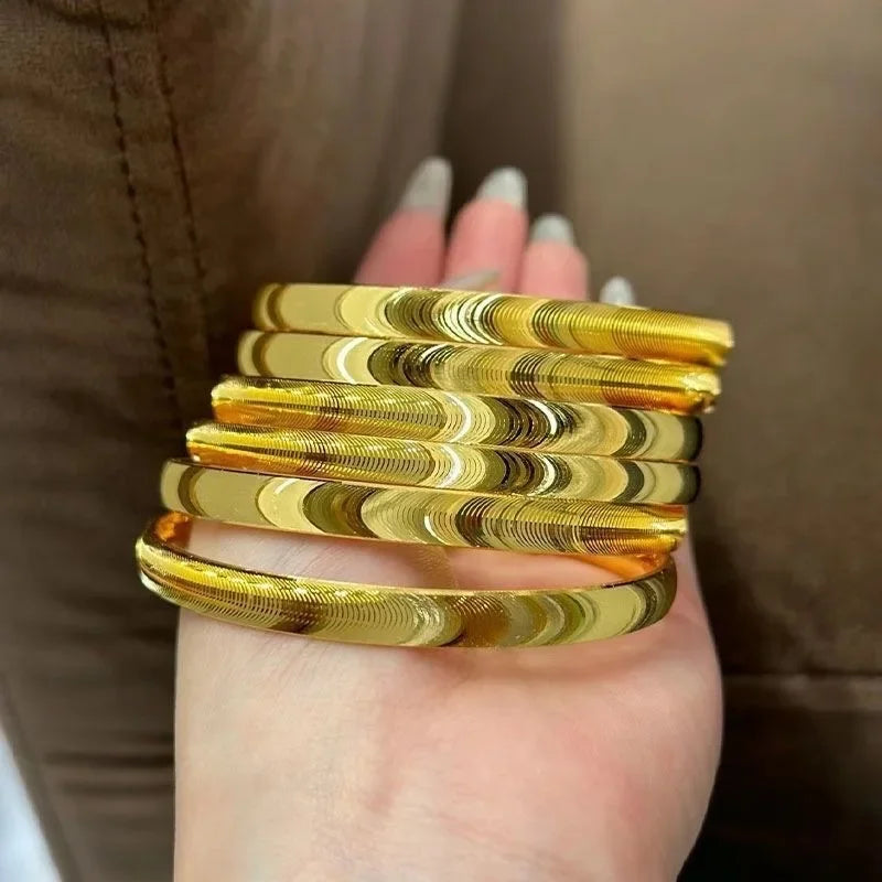 Cat's Eye Bracelet Real 18k Gold Bangles for Woman High-quality Luxury AU750 Bangles Party Banquet Fine Jewelry 18K No Demolding.