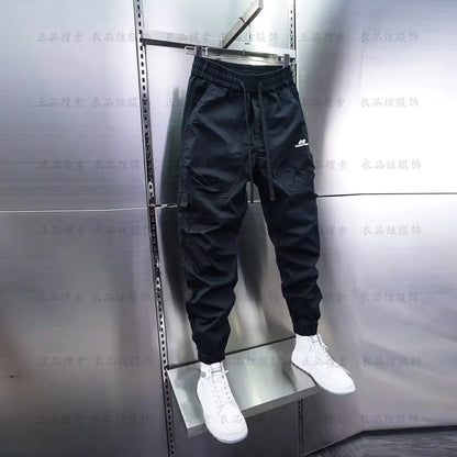 Multi-Pocket Cargo Hosen Einfarbig Casual Harem Bleistift Hosen Outdoor Jogging Jogginghose Luxus Marke männer Kleidung.