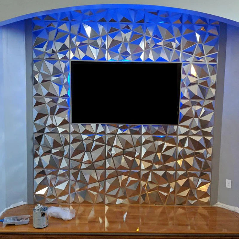 30x30cm home renovation 3D Stereo Wall Panel Diamond Not self-adhesive tile 3D wall sticker living room Bathroom 3d wall paper