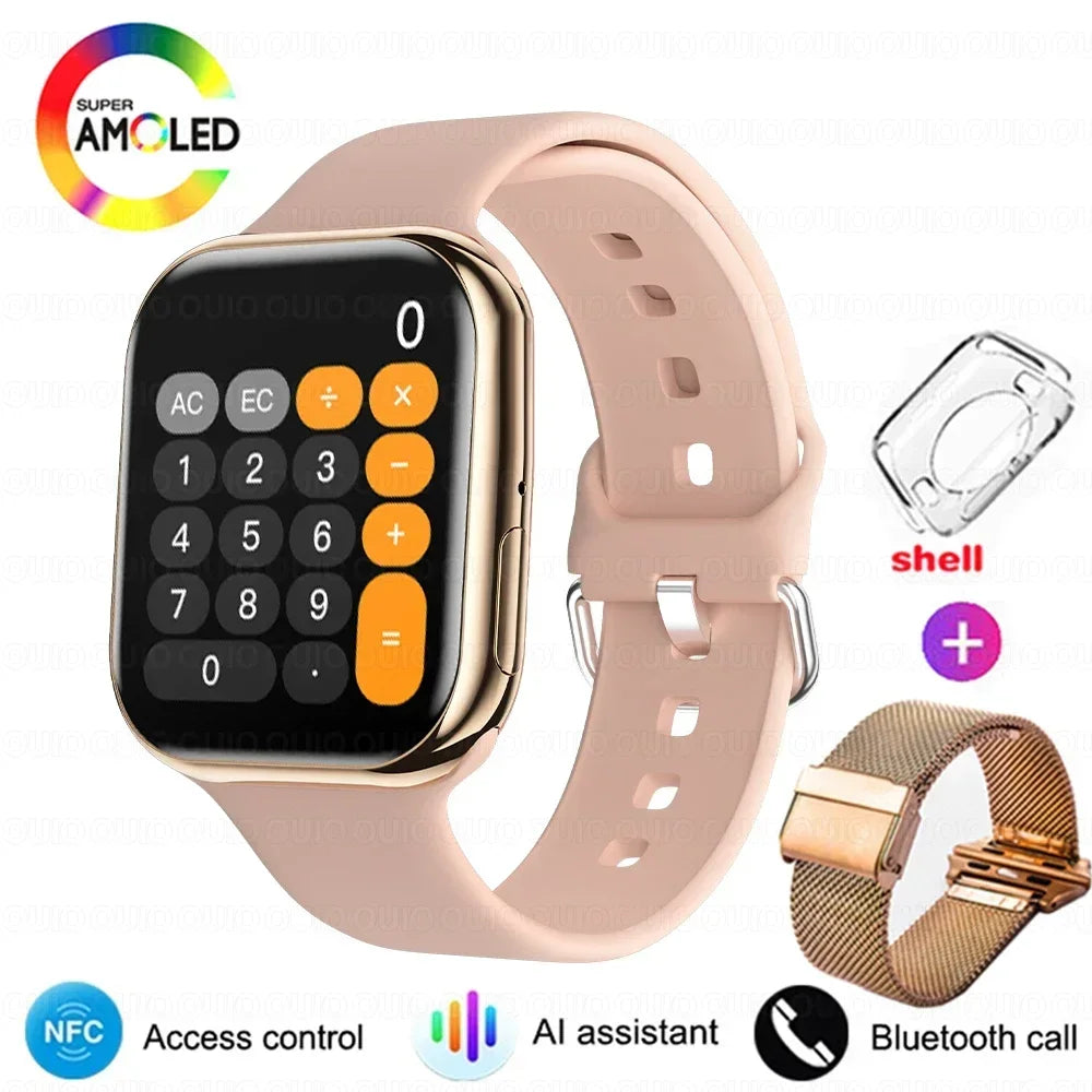 2025 New Original For Apple Watch Series 10 Women SmartWatch GPS Track Bluetooth Call NFC IP68 Waterproof Compass Men SmartWatch