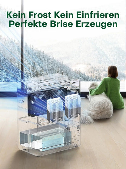 Dehumidifier for Bedroom 2000 ml, Double Hold Design, Drying Mode, Sleep Mode 30 dB, Automatic Defrost Function 24h Timer.