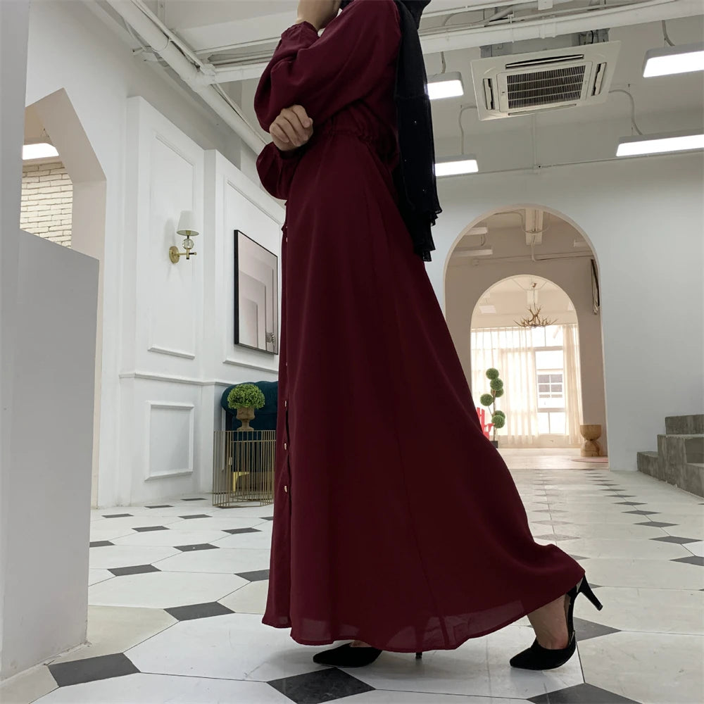 Ramadan Eid Red Abaya Damen Dubai Islamic Women Muslim Modest Dresses Kebaya Kaftan Robe Musulmanes Femme Vestidos Para Mujer.