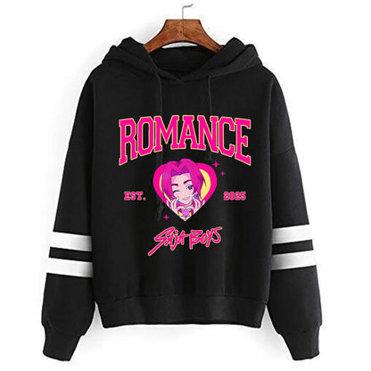 Kpop Demon Hunters Anime Hoodie Woman Clothing Saja Boys Cosplay Cartoon Graphic Sweatshirts Y2k Daily Casual Hooded Pullovers.