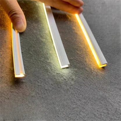 4/6/8/10mm Narrow LED Neon Silicone Tube Rope Lamp Recessed DC12V Flexible Waterproof Diffuser Cabinet Closet Ribbon Strip Light.