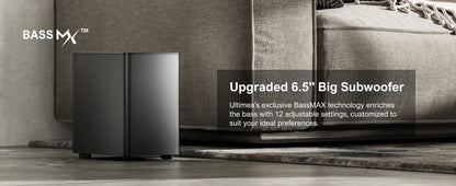 ULTIMEA 7.1Ch Soundbar with Dolby Atmos, APP Control, Surround Sound System for TV, 4 Wired Surround Speakers, Sound Bar for TV.