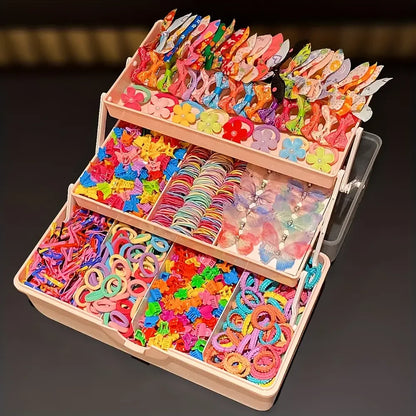 555 pieces/set, colorful butterfly hair clips for girls, stylish and sweet hairstyles, hair accessories..