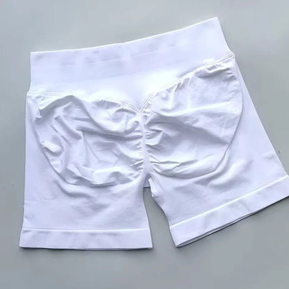 WOMEN SPORTS Impact Shorts Low Ribbed Waist Seamless Scrunch Bum Workout Gym Shorts Booty Hight Stretch Running Shorts.