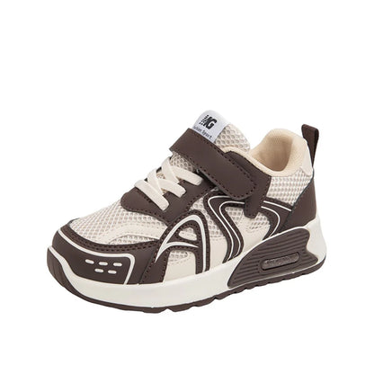 Autumn Children's Sport Shoes PU Leather Teenager Kid's Sneakers Anti-slippery Trend Fashion Girl's Sneakers Boy Running Shoes