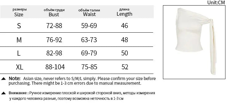 Sexy Asymmetrical Shoulder T-Shirt Women's Versatile Strapless Top Summer New Arrival Polyester Fiber One-Shoulder Sleeveless.