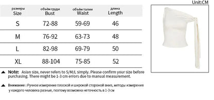 Sexy Asymmetrical Shoulder T-Shirt Women's Versatile Strapless Top Summer New Arrival Polyester Fiber One-Shoulder Sleeveless.