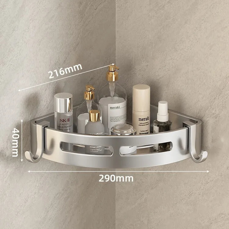 Dreieckiges Wandregal für Badezimmer oder Toilettenbereich. Rechteckiger zusätzlicher Balkon-Aufbewahrungsraum für kleine Badezimmer