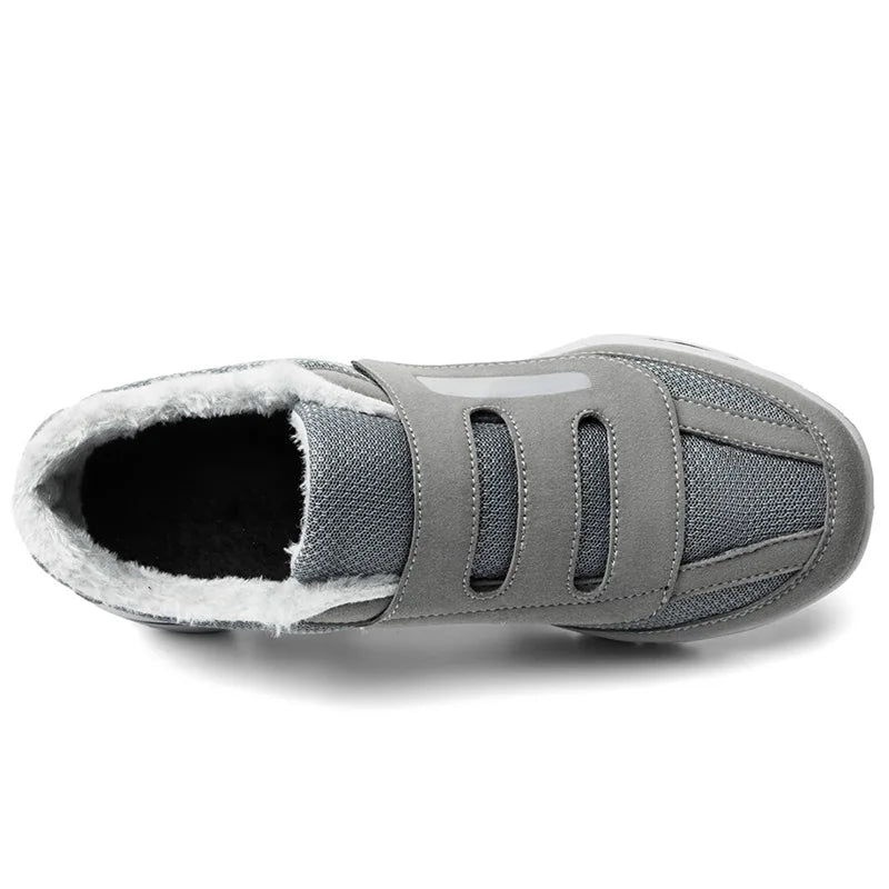 Winter Warm Elderly Shoes With Wide Toe Box Diabetic Shoes For Fat Foot Orthopedics Swollen Feet Thumb Eversion Foot Pain Relif.