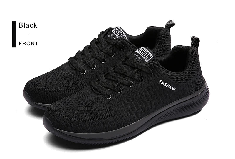 Men Women Knit Sneakers Breathable Athletic Running Walking Gym Shoes