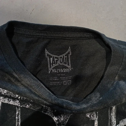 Y2K Oversized Long Sleeve Tapout T-Shirt Hip Hop Gothic Streetwear Unisex Couple Tee Summer Casual Fashion Round Neck Loose Fit.