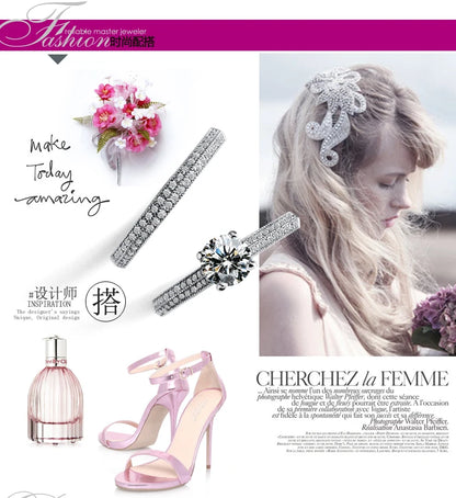 1 pair Vintage Halo 925 Sterling Silver Wedding Ring Set For Women Lady Anniversary Gift Jewelry Bulk Sell.