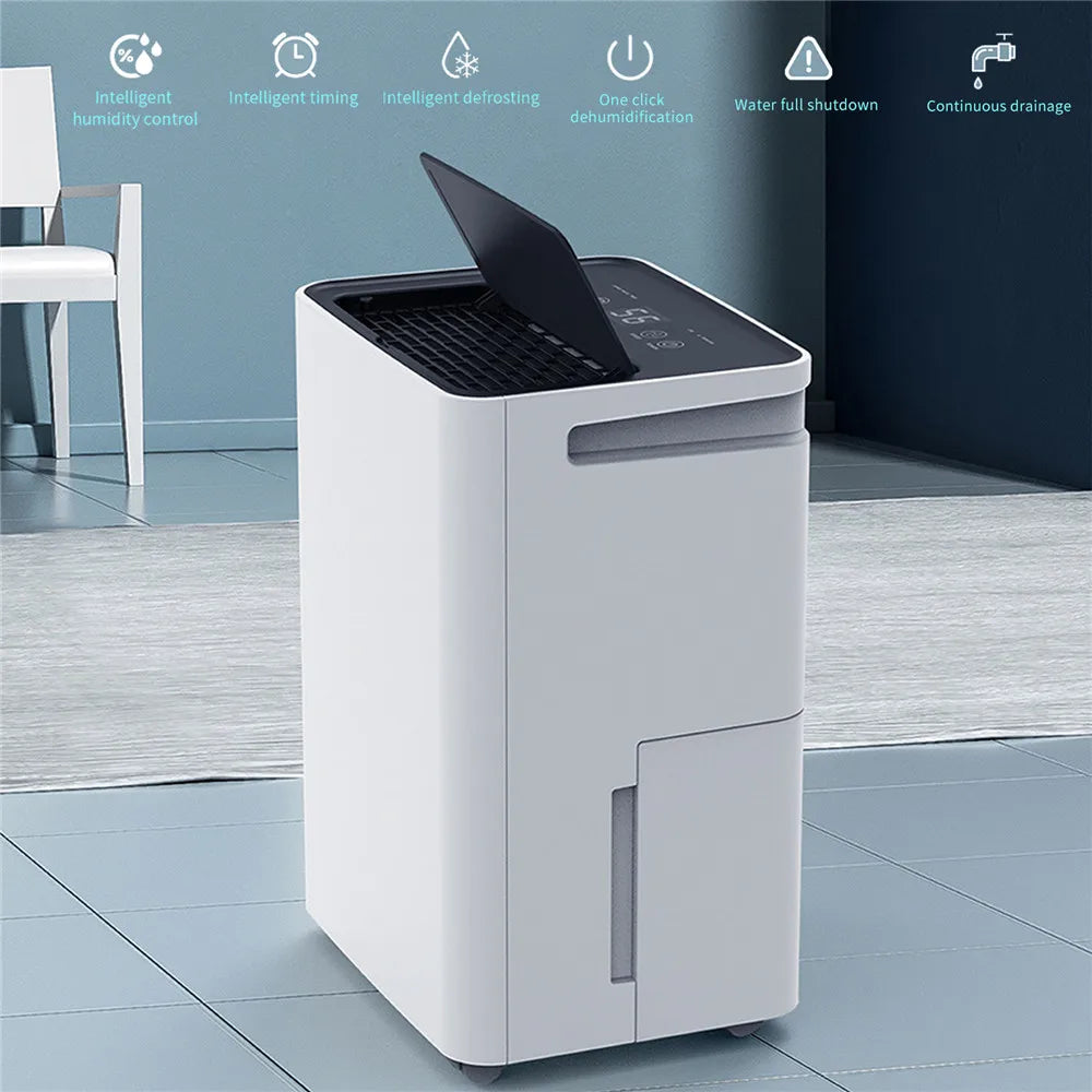 3.2L Household Dehumidifier Moisture Absorbent Desktop Air Dryer Drying Machine Electric Absorber Bedroom Kitchen LED Display.