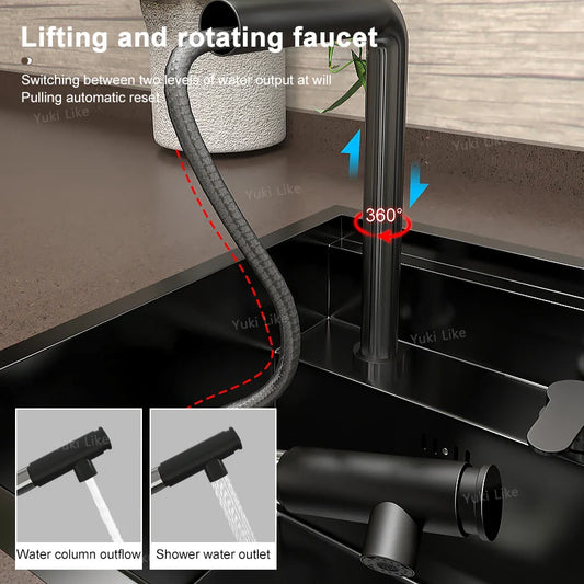 Stainless Steel Kitchen Sink Concealed Mini Single Sink Apartment Bar Multifunctional Hand Wash Fruit and Vegetable Basin