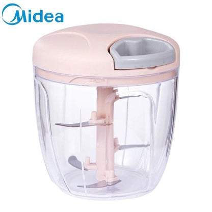 Midea Manual Garlic Chopper Meat Mincer Hand Pull Press Crusher Multifunctional Vegetable Chili Onion Cutter Kitchen Accessories.