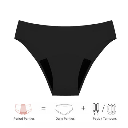 Seamless Swimwear Menstrual Panties 4-Layer Leakproof women's grooming pants Bikini Fast Absorption Summer Beachwear Period Swim.
