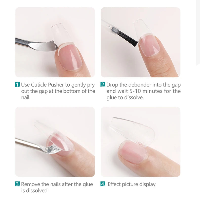 NAILPOP 120pcs Fake Nails Full Cover Press on Nails Coffin Soft Gel American Pose Capsule False Nail Tips for Extension System.