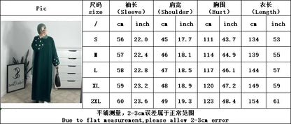 Eid Muslim Dubai Dresses for Women abaya Jalabiya Floral Embroidery Ramadan Morocco Dubai Robe Abayas Kaftan Islam Vestidos 2024.