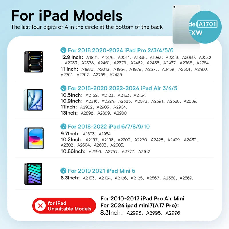 Baseus 3rd Gen Bluetooth Stylus for Apple Pencil Palm Rejection Compatible with iPad pro Mini Air 2024 2022-2018 for Apple Pen.