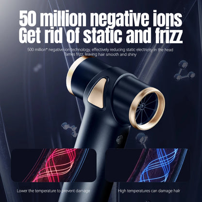 New Wireless Hair Dryer Multifunctional Outdoor Barbecue Carbon Blowing Dust Removal Portable Charging High Speed Hair Dryer