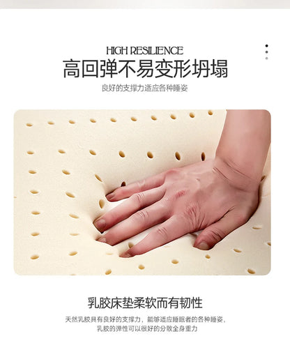 100% Thailand Natur latex Matratze mit Bezug Natur kautschuk Matratze 1,8 m Bett 1,5 m verdickte Home Schlafsaal Kissen matte
