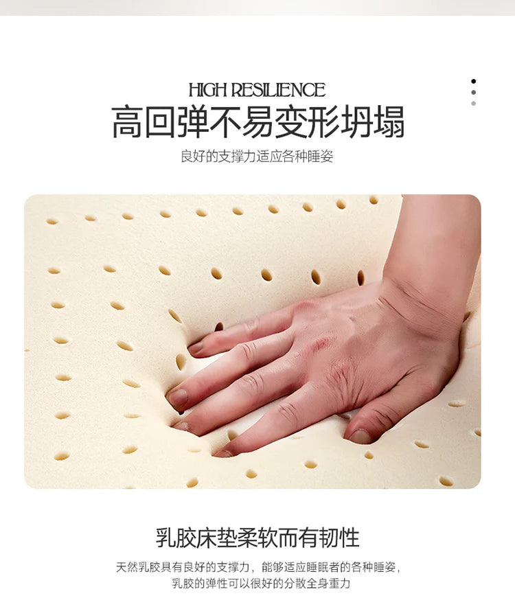 Thailand 100% Natur latex Matratze echte Latex flüssige Matratze Home Single Doppel matten mit Bezug Top Luxus Latex Matratze