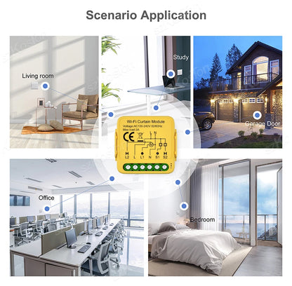 Tuya Smart WiFi/ZigBee Vorhang Schalter Modul Smart Leben APP Verbinden Rollläden Jalousien Motor Schalter Für Alexa Google hause.