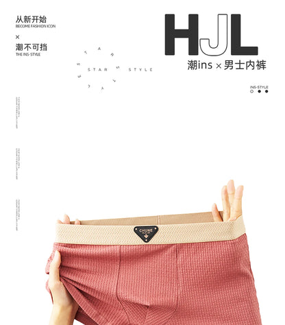 3 Teile/paket 100% Baumwolle Solide Stricken Gestreiften männer Höschen Super Weiche Hygroskopischen Atmungsaktive Boxer Hohe Elastische Taille Mann Unterwäsche