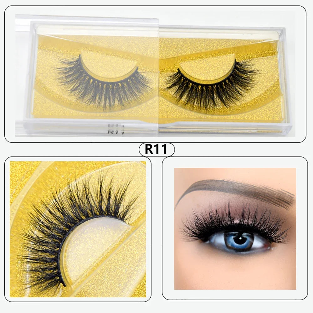 Visofree Eyelashes 3D Mink Lashes High Volume Handmade Mink False Eyelashes Thick Full Strip Lashes Cruelty Free cilios posticos