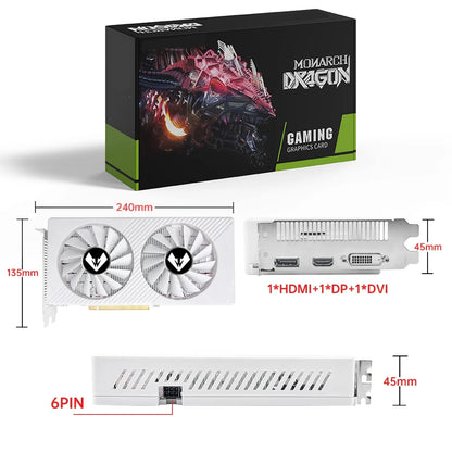 SOYO Graphics Cards Radeon RX580 8G GDDR5 Memory Video Gaming Card PCIE3.0x16 GPU Desktop Computer Components AMD RX 580 8G.